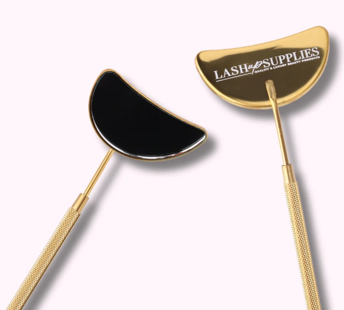 Half Moon Gold Dental Mirror