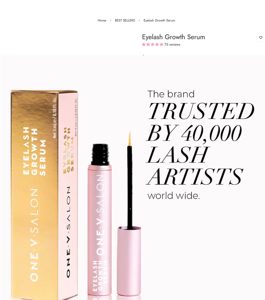 ONE-V Eyelash Growth Serum