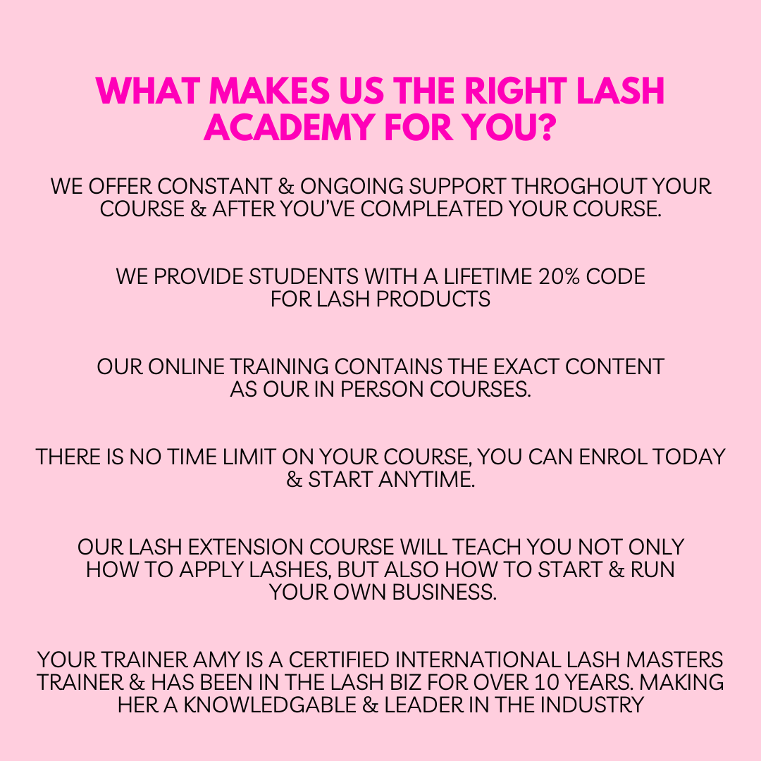 The Ultimate Lash Queen Lash Extension Course (Online + 2 days in salon)