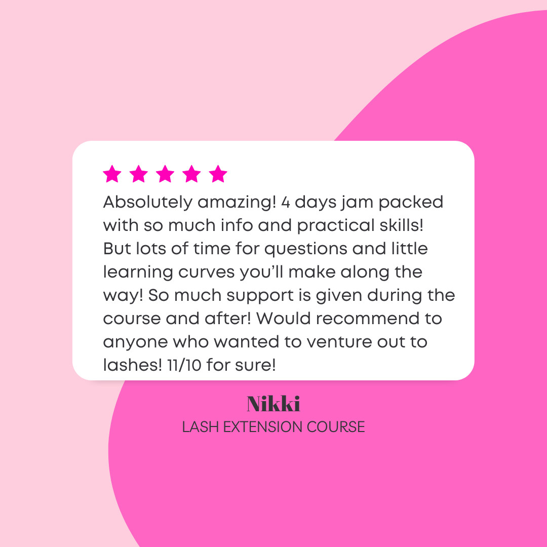 The Ultimate Lash Queen Lash Extension Course (Online + 2 days in salon)